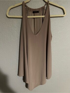First Love Taupe Scoop V-Neck Sleeveless Camisole